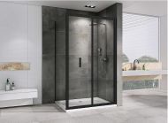 Душевой уголок Abber Sonnenstrand 90х75 AG07090B-S75B профиль Черный стекло прозрачное