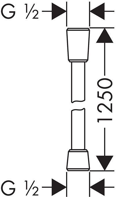 Hansgrohe Isiflex'B 125 см шланг для душа