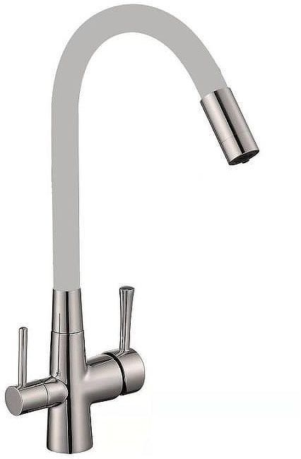 Смеситель для кухни Savol S-L1806L-04 цвет Сатин Серый