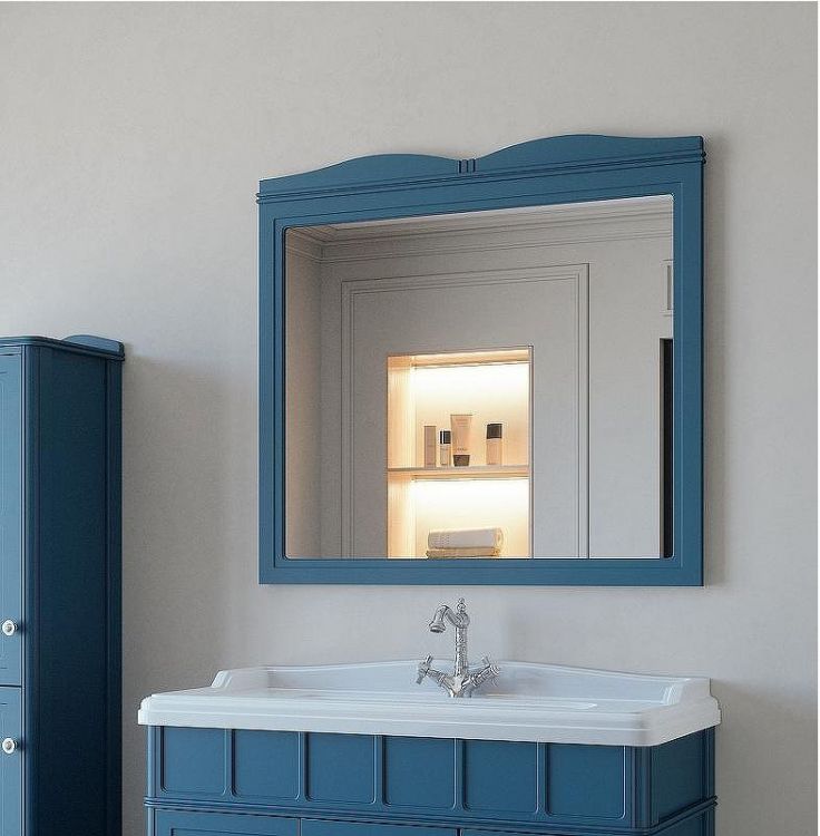 Зеркало Caprigo Borgo 100 33432-B136 Синее матовое