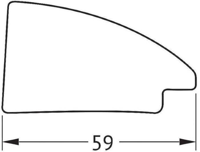 Зеркало Evoform Definite 83х63 BY 7608 в багетной раме - Брашированное серебро 59