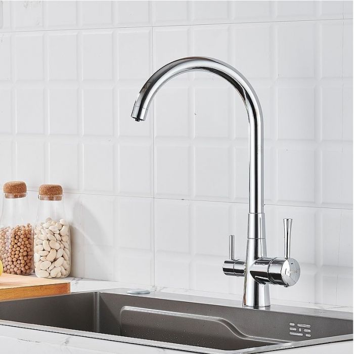 Смеситель для кухни Shevanik S428 цвет Хром