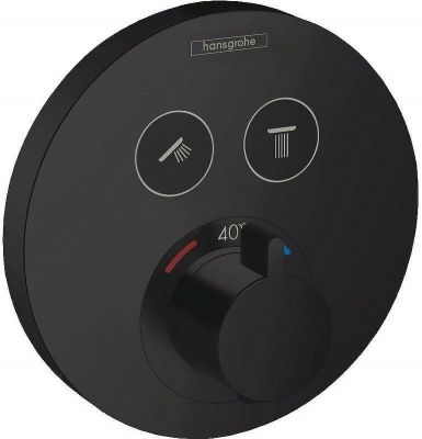 Смеситель для душа Hansgrohe ShowerSelect S 15743670 с термостатом Черный матовый