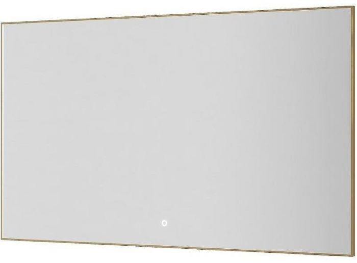 Зеркало Boheme Modern 120x70 543-120-G с подсветкой Золото с сенсорным выключателем и подогревом
