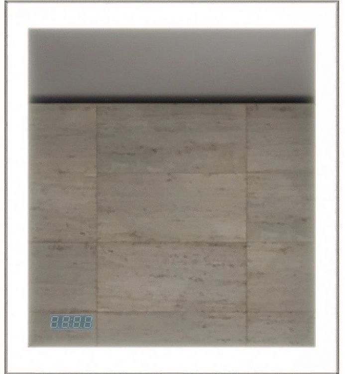 Зеркало Бриклаер Вега 75 4627125414374 с подсветкой с бесконтактным выключателем и часами