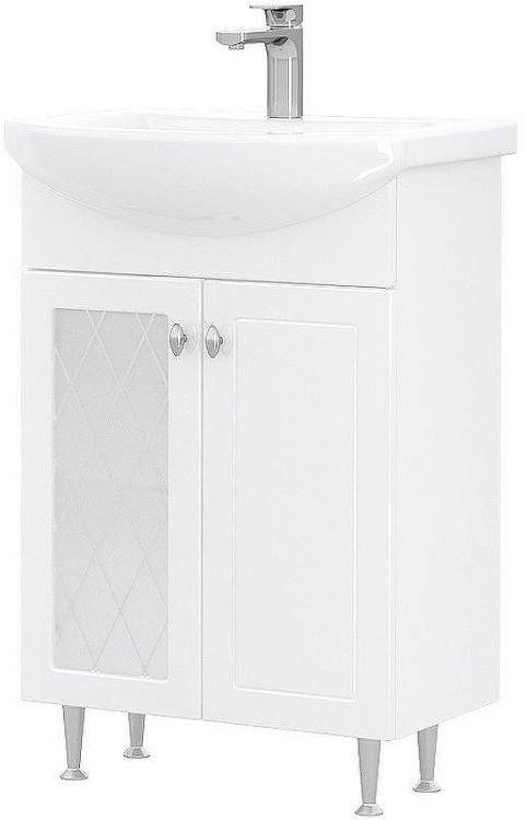 Тумба под раковину Volna Milena 55.2D tnMILENA55.2D-01 Белая
