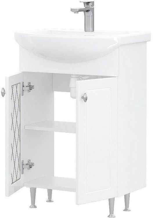 Тумба под раковину Volna Milena 55.2D tnMILENA55.2D-01 Белая