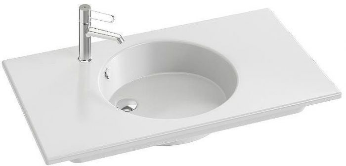 Раковина Jacob Delafon Odeon Rive Gauche 90 EXAV112-Z-00 Белая
