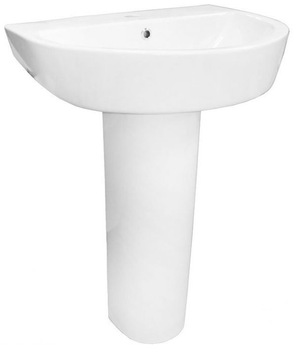 Раковина Creo Ceramique Rennes 60 RE3000+RE3010 цвет Белый глянцевый