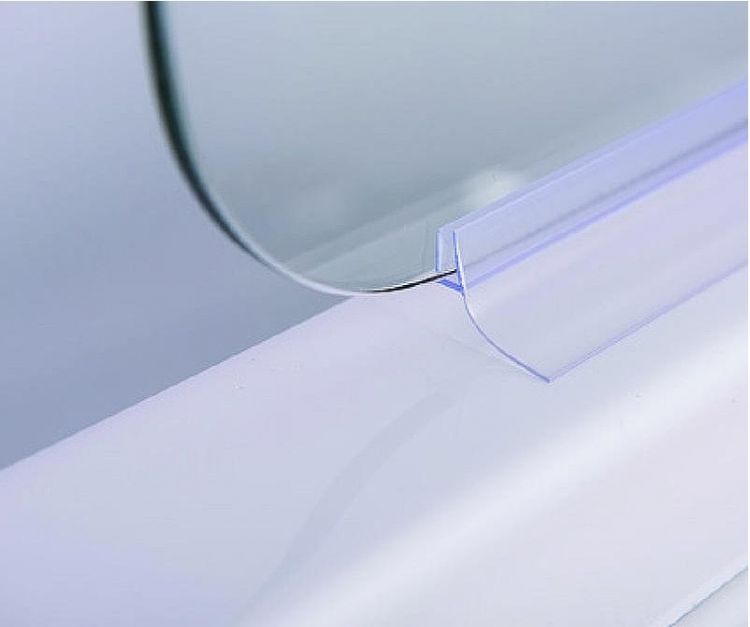 Шторка на ванну Esbano ES-1480 80 ESDV1480 профиль Хром стекло прозрачное