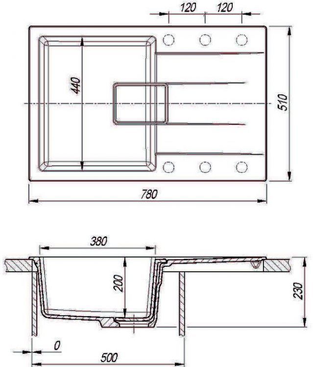Кухонная мойка Florentina Ривьера-780 20.480.C0780.307 Серый шелк Кухонная мойка Florentina Ривьера-780 20.480.C0780.307 Серый шелк
