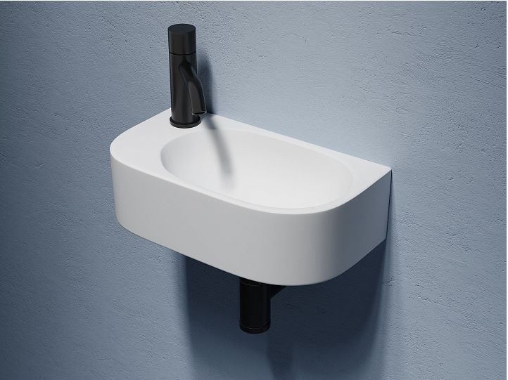 Умывальник CERAMICANOVA Element подвесной прямоугольный (чаша справа, отверстие под смеситель слева) CN6066R