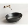 Умывальник CERAMICANOVA Element чаша накладная овальная (цвет Чёрный Матовый) CN6017MB