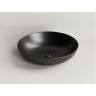 Умывальник CERAMICANOVA Element чаша накладная овальная (цвет Чёрный Матовый) CN6017MB