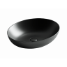 Умывальник CERAMICANOVA Element чаша накладная овальная (цвет Чёрный Матовый) CN6017MB