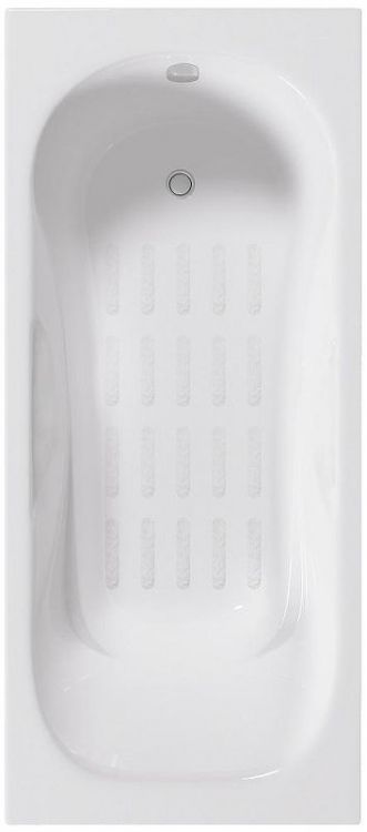 Чугунная ванна Delice Malibu 170х80 DLR230630-AS без отверстий под ручки с антискользящим покрытием