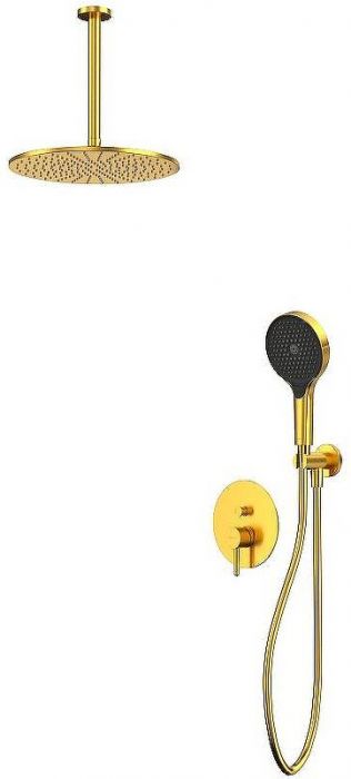 Душевая система Whitecross Y brushed gold YSET12TOPGLB Брашированное золото