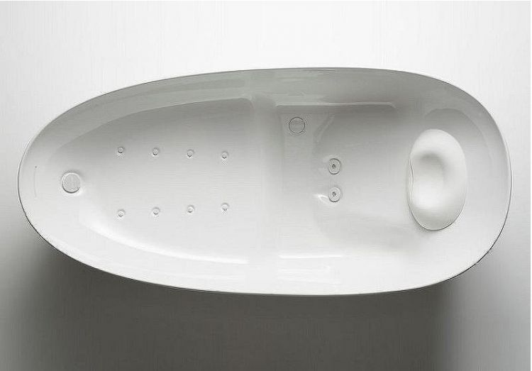 Ванна из искусственного камня Toto Neorest PJYD2200PWEE#GW 220х105 с гидромассажем