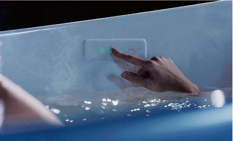 Ванна из искусственного камня Toto Neorest PJYD2200PWEE#GW 220х105 с гидромассажем