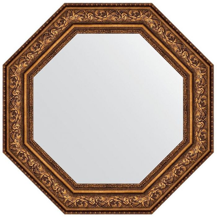 Зеркало Evoform Octagon 75х75 BY 7391 в багетной раме - Виньетка состаренная бронза 109