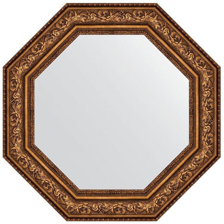 Зеркало Evoform Octagon 75х75 BY 7391 в багетной раме - Виньетка состаренная бронза 109