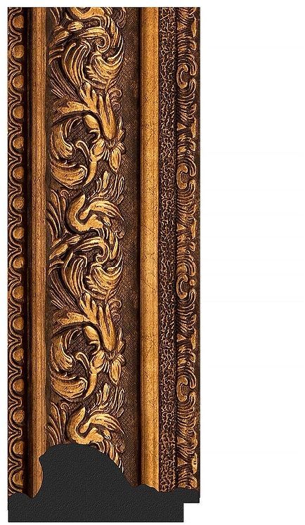 Зеркало Evoform Octagon 75х75 BY 7391 в багетной раме - Виньетка состаренная бронза 109