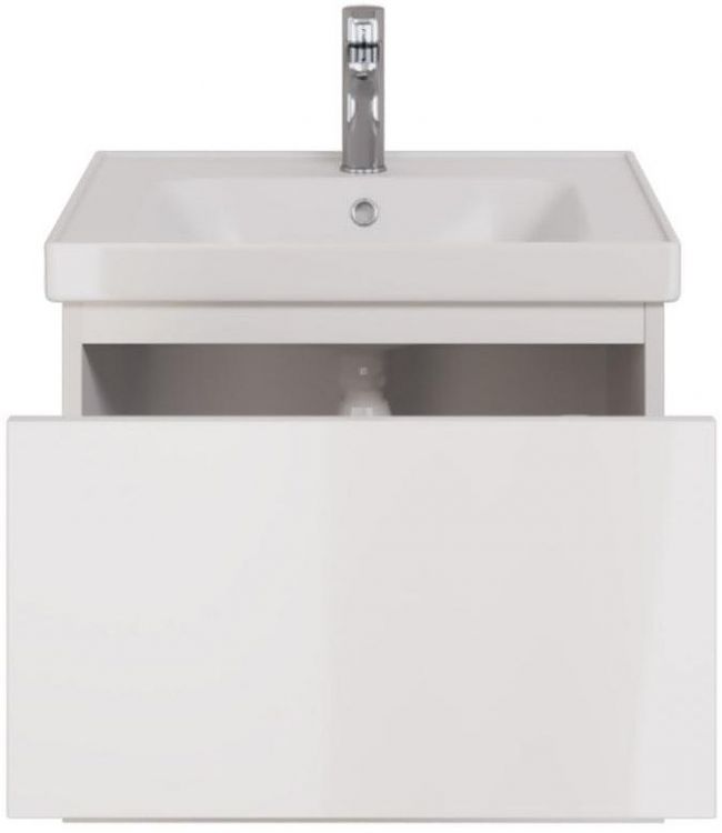 Тумба под раковину Dreja Perfecto 60 99.0806 подвесная Белый глянец