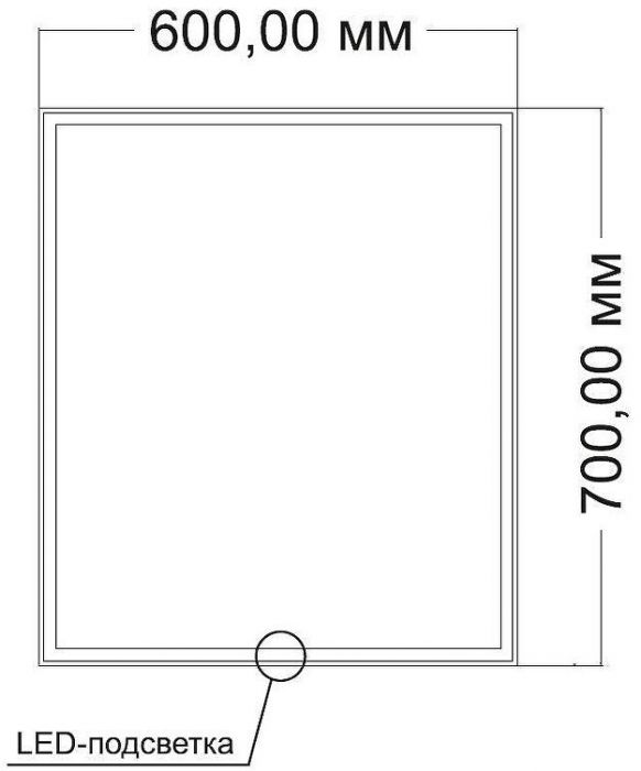 Зеркало Vincea 60 VLM-3VN6007 с подсветкой с сенсорным выключателем и диммером