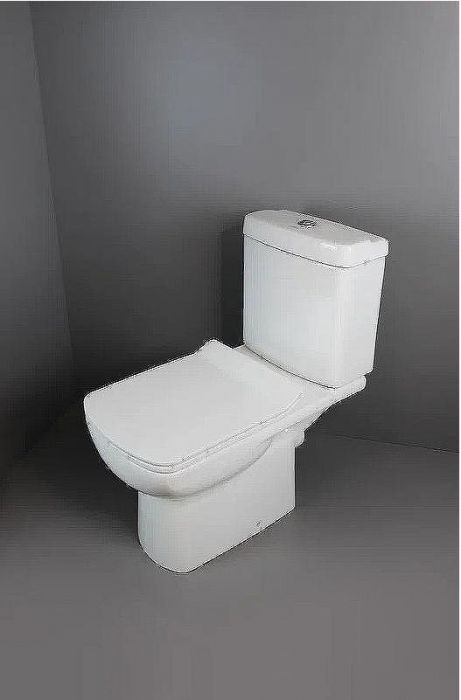 Унитаз компакт Creo Ceramique Tours TO1003N+TO1002RS с бачком и сиденьем Микролифт