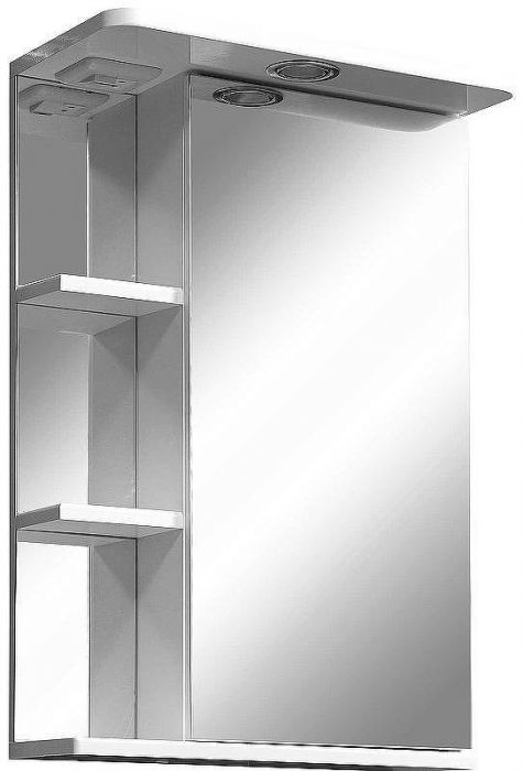 Зеркальный шкаф Stella Polar Концепт Нелея 45/С R SP-00000223 с подсветкой Белый