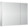 Зеркальный шкаф SANCOS для ванной комнаты из алюминия SANCOS Evoke 900x700х136 мм с LED подсветкой, SC8090