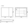 Зеркальный шкаф SANCOS для ванной комнаты из алюминия SANCOS Evoke 900x700х136 мм с LED подсветкой, SC8090