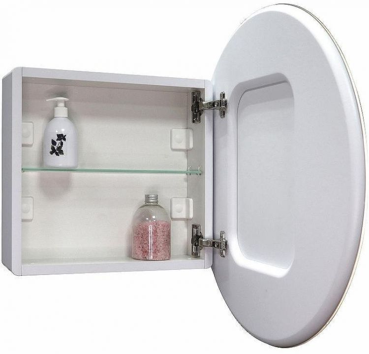 Зеркальный шкаф Континент Torneo White LED 60 МВК069 с подсветкой Белый