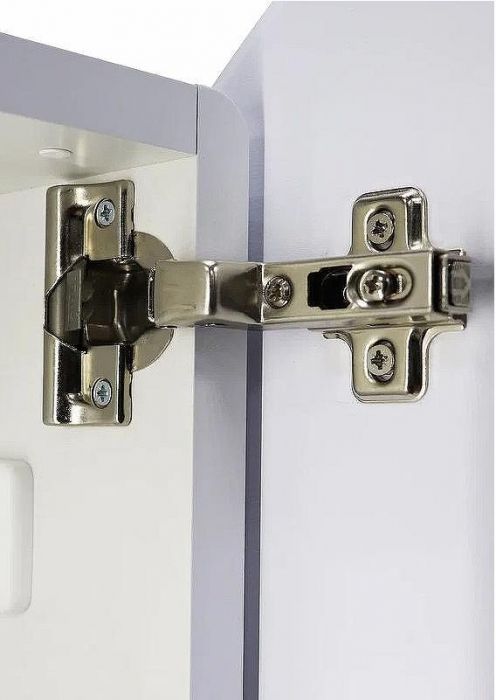 Зеркальный шкаф Континент Torneo White LED 60 МВК069 с подсветкой Белый