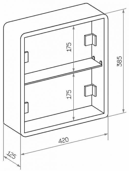 Зеркальный шкаф Континент Torneo White LED 60 МВК069 с подсветкой Белый