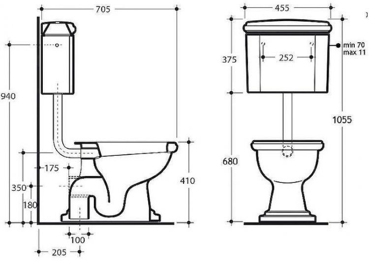 Унитаз компакт Migliore Bella 20621 без бачка и сиденья