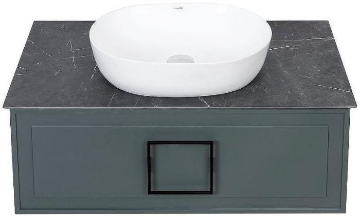 Тумба под раковину La Fenice Cubo 80 FNC-01-CUB-G-80 подвесная Серая матовая