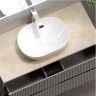 Тумба подвесная SANCOS Snob R, Beige Soft 995х445х500, под столешницу с отверстием под смеситель, цвет Kreman, SNR100CE