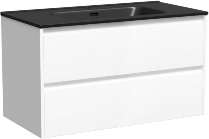Тумба подвесная SANCOS под раковину Libra, белый глянец 890х450х500 мм, LB90W