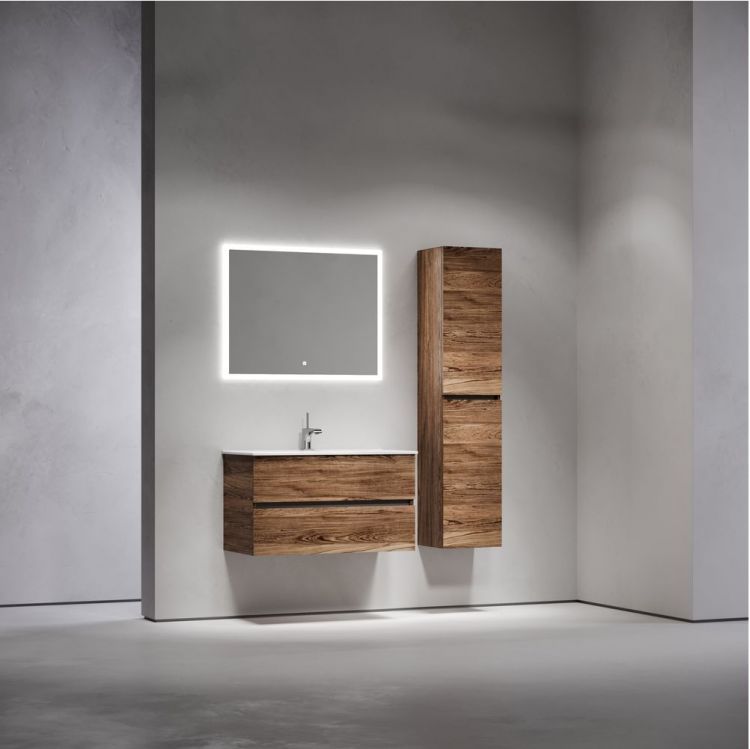 Тумба подвесная SANCOS под раковину Urban, дуб чарльстон 890х450х550, UR90ECH