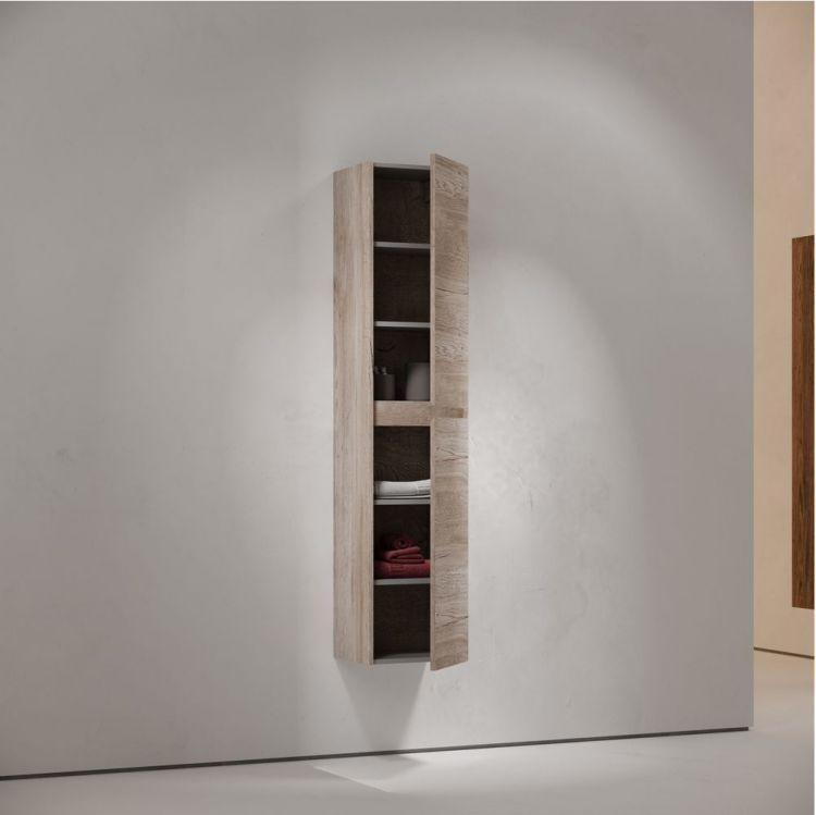 Шкаф-пенал SANCOS подвесной Libra, дуб галифакс натуральный 350х300х1600 мм, PLB35EG