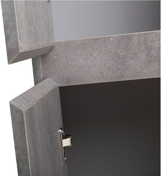 Шкаф пенал BelBagno Kraft 33 L KRAFT-1600-2A-SC-CG-L подвесной Cemento Grigio