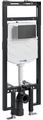 Инсталляция WasserKRAFT Dinkel 58TLT.010.ME.MB02 для унитаза с Черной матовой клавишей смыва