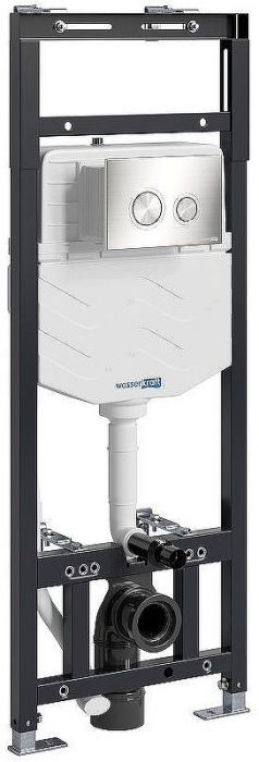 Инсталляция WasserKRAFT Alme 15TLT.010.ME.BN01 для унитаза с клавишей смыва Никель