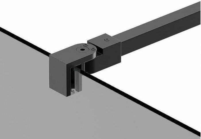 Душевая перегородка Berges Sky Black 90х200 064013 профиль Черный матовый стекло тонированное