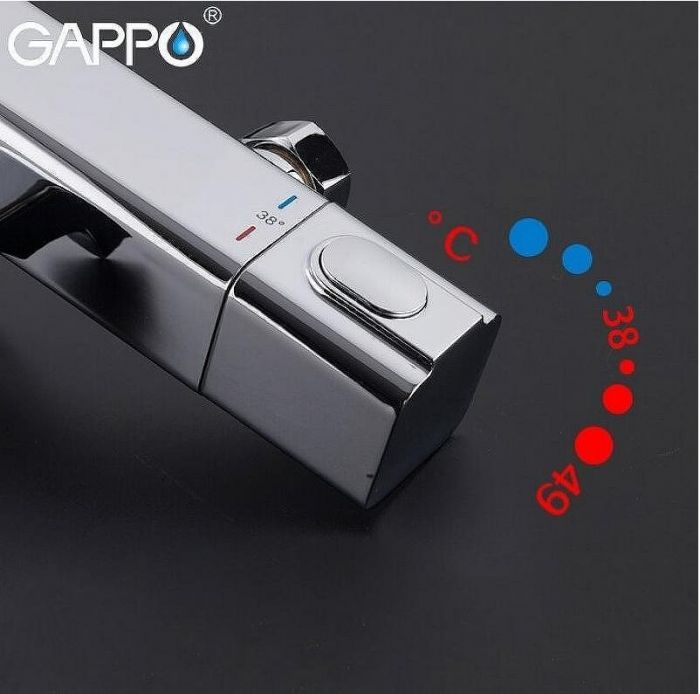 Смеситель для ванны Gappo G3291 с термостатом Хром