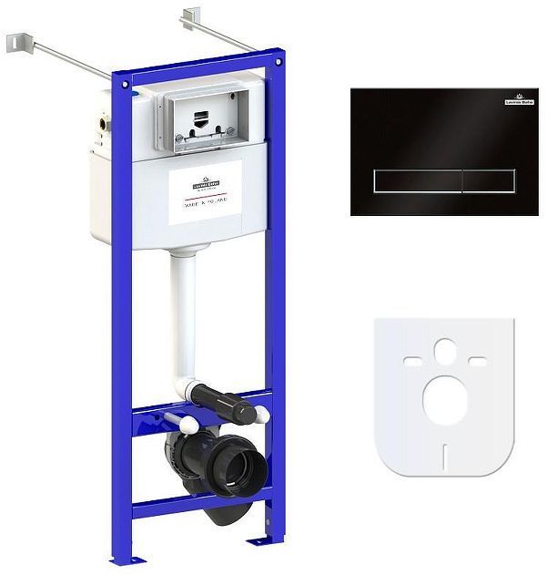 Инсталляция Lavinia Boho RelFix 77020016 для унитаза с клавишей смыва цвет Черный матовый