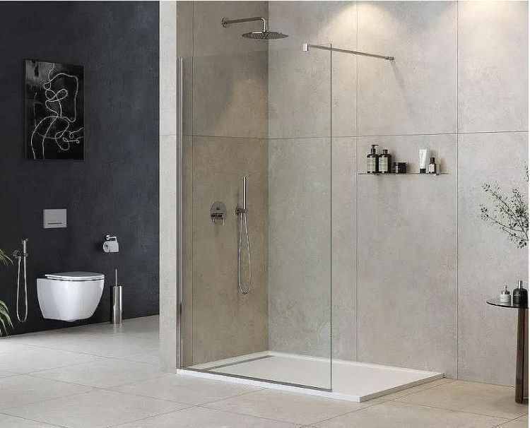 Душевая перегородка Cezares Liberta 125 LIBERTA-L-1-125-120-C-Cr профиль Хром стекло прозрачное