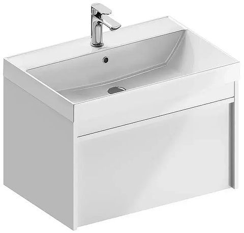 Тумба под раковину Kerama Marazzi Modula 70 MOD.70.1+1\WHT подвесная цвет Белый глянцевый