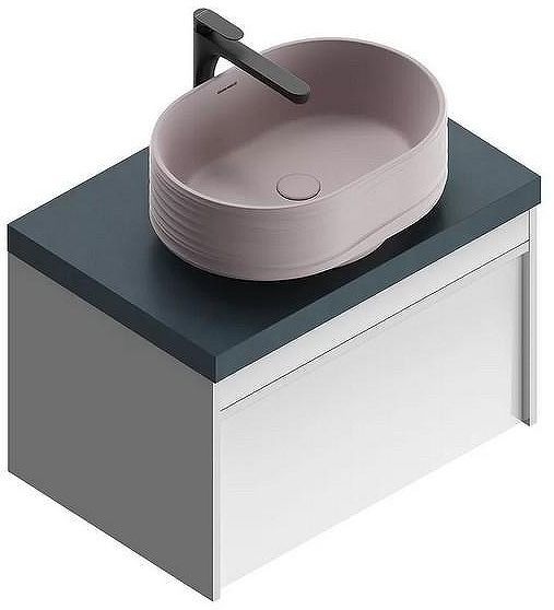 Тумба под раковину Kerama Marazzi Modula 70 MOD.70.1+1\WHT подвесная цвет Белый глянцевый